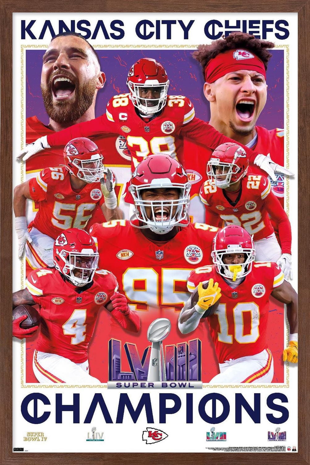 NFL Kansas City Chiefs - Champions du Super Bowl LVIII