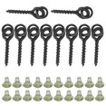 thumbnail image 1 of Bait Screws, 10pcs with 20pcs Carp Rig Ring Stops, Simple Design Light Compact for Carp Fishing Tackle, 1 of 7