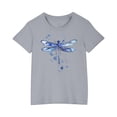 thumbnail image 1 of Économies d'Été! SROBPTY T-Shirts à Manches Courtes pour Tout-Petits, T-Shirt Imprimé pour Garçons Tout-Petits Mode Col Rond Imprimé Manches Courtes Gris, 9 Ans, 1 of 4