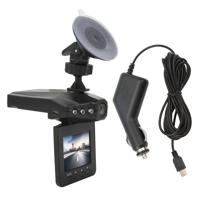 Dash Cam For Cars 1080P FHD 2.5in Color Display Car Video Recorder With 6 IR LED Light/120 Degree Wide Angle Lens/VGA Interpolation 1080P HD Automotive Car Driving Recorder