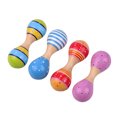 thumbnail image 1 of Amdohai Maracas en Bois pour Enfants Jouets Instruments de Musique Mignons et Colorés, 1 of 8