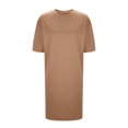 thumbnail image 4 of fatyb Robes d'Été 2025 pour Femmes Manches Courtes Décontractées Robes T-Shirt Col Rond Amples Unies Longues Robes, 4 of 6