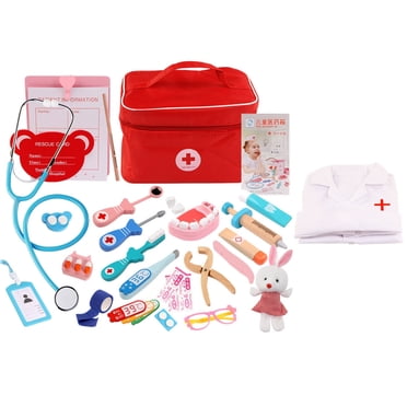 EGNMCR Trousse Médicale Médecins Infirmière Dentiste Jeu de Rôles Ensemble de Jouets Jeu pour Enfants Cadeau Stylo à Double Ligne Cadeaux d'Anniversaire pour Enfants