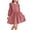 Pink, variant on SBYOJLPB Children's Dress Solid Color Long Sleeved Round Neck Dress Girls' Casual and Comfortable Dress