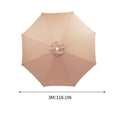 thumbnail image 3 of Outdoor Replacement Umbrella Canopy | Waterproof Polyester Sunshade Cover | Fits 6/8 Rib Frames | 21 Colors & 7 Sizes | Easy Install for Courtyard, Patio, Beach, Garden Umbrellas |, 3 of 5