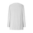 thumbnail image 4 of AherBiu Womens Lightweight Cardigans Longer Length Casual Jacket Crochet Open-Front Sweater Cardigan with Pockets, 4 of 6