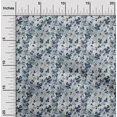 thumbnail image 2 of oneOone Cotton Flex Blue Fabric Floral & Greenery Sewing Craft Projects Fabric Prints By Yard 40 Inch Wide-5A, 2 of 5