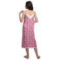 thumbnail image 2 of Moomaya Robe de Nuit Imprimée pour Femmes, Col en V, Bretelles Spaghetti, 2 of 6