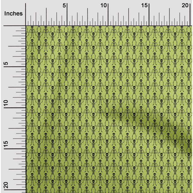 oneOone Georgette Viscose Conifer Fabric Skull Craft Projects Decor Fabric Printed By The Yard 42 Inch Wide