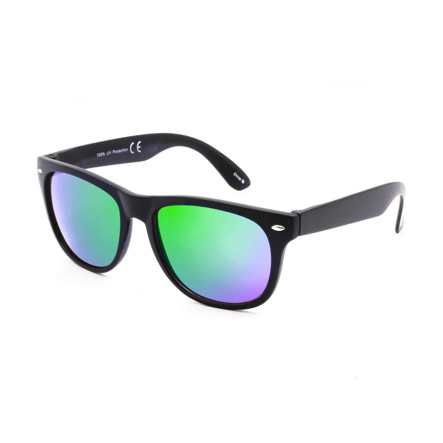 George Kids Boys Black and Green Square Sunglasses