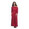 thumbnail image 4 of U.Vomade Robe d'Été pour Femme Grande Taille, Couleur Unie, Manches Courtes, Col Rond, Robe Décontractée, 4 of 7