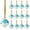 H, variant on 8Pcs Iridescents Mini Christmas Glass Ornaments For Tree And Wedding Decorations Round Prisms Suncatcher With Chain Xmas Tree Decor