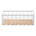 thumbnail image 2 of No Drill Wall Mounted Metal Wire Baskets, Heavy Duty Kitchen Organization Storage with Adhesive Strips, Rust-Resistant Steel Rack for Pantry Bathroom Office Supplies, White, 2 of 2
