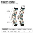 thumbnail image 2 of Lsque Train Printed Men's Crew Socks, Soft Durable Breathable Moisture-Wicking with Odor Control Cotton socks, 2 of 6