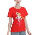 thumbnail image 2 of T-Shirt Basique à Manches Courtes pour Femmes Sailor Moon Lièvre Lunaire, 2 of 6