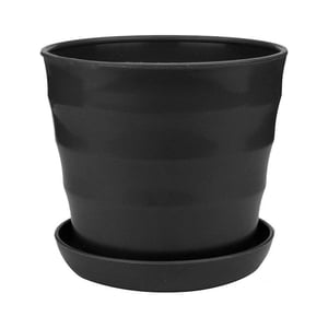 Kgfrsd Pots de fleurs Pots végétaux colorés Mini Pot de fleurs en plastique Pot de plantes sucantes Pot de fleur Accueil Bureau Décor Plantes d'extérieur noir