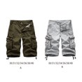 thumbnail image 4 of fastboy Cargo Shorts Pantalons Décontractés Homme Tenue Résistance à l'Usure Multi-Usage Extérieur Intérieur Commodité Costume de Travail à la Mode Blanc-Gris 38, 4 of 6