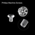 thumbnail image 4 of Unique Bargains M3x4mm Plastic Phillips Machine Screws, PC Flat Head Machine Bolts 25 Pack, 4 of 4