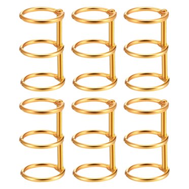 6pcs Practical Binding Rings Loose Leaf Binding Ring DIY Notebook Coils