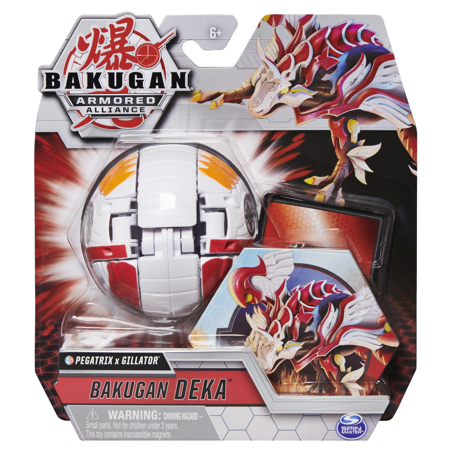 Bakugan Deka, Fusion Pegatrix x Gillator, Figurine transformable géante à collectionner, pour les enfants à partir de 6 ans