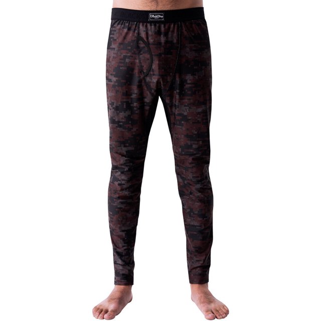 BLACKSTRAP Men's Skyliner Full Length Baselayer Pant Digital Maroon, M