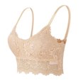 thumbnail image 4 of B91xZ Minimizer Bras for Women Plus Size Full Coverage Underwire Unlined Minimizer Lace Bra,Beige XXL, 4 of 4