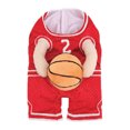 thumbnail image 1 of Thinsony Fun Basketball Clothing For Dogs Must-have For Sports Fans Providing Safe Basketball Clothes Red M, 1 of 6