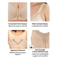 thumbnail image 3 of Exquisite Form #9600531 FULLY Cotton Soft Cup Full-Coverage Posture Bra, Lace, Front Closure, Wire-Free, 3 of 8