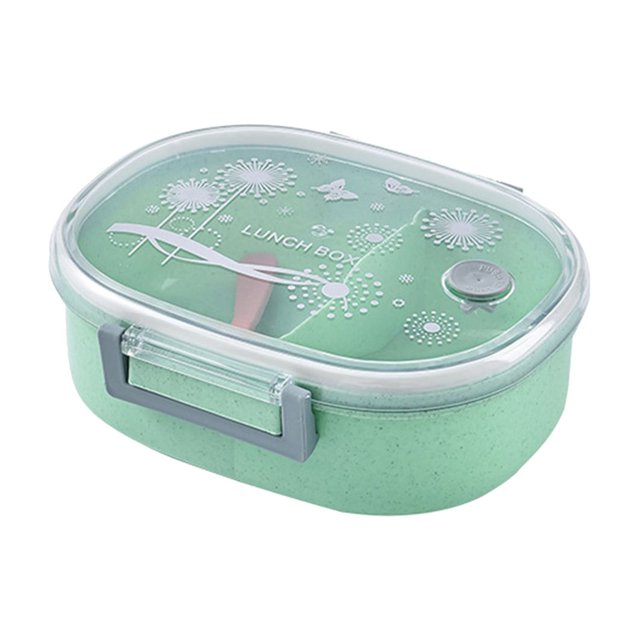 Rbaofujie Wheats Straw Single Layer Lunch Box Mobile Phone Holders Lunch Box Student Office Worker Lunch Box Microwaveable Lunch Box