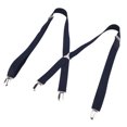 thumbnail image 4 of Mens Dress Suspenders, Wide Applicability Mens Suspenders Safe Durable Simple Design Approx 1x41.3in  For Work For Wedding For Outdoor Navy Blue, 4 of 8