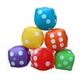 thumbnail image 3 of TIELUTT Inflatable Dice Set 12 Inchi Muiltcolor for Floor Games and Pool Party 55 65 75 85 Cm 12er Pack 60 X 60cm, 3 of 3