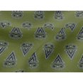 thumbnail image 4 of oneOone Viscose Jersey Fabric Leaves & Floral Block Decor Fabric Printed BTY 60 Inch Wide, 4 of 4