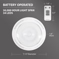 thumbnail image 4 of Bell + Howell Wireless Motion LED Ceiling Light Soft White 1 Piece Battery Operated Remote Control Easy Care, 4 of 7