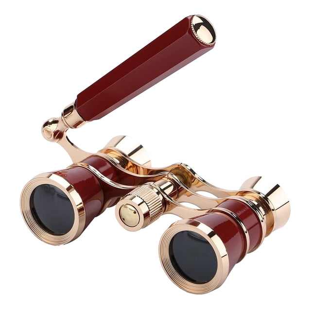 HOARBOEG Lunettes d'Opéra 3X25 Jumelles Mini Jumelles Portables avec Poignée Pliable pour Concert Musical