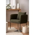 thumbnail image 2 of Bouclair Khaki Fabric and Metal Accent Chair, 2 of 9