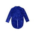 thumbnail image 3 of Raenseen Veste de Smoking pour Garçon, Blazer à Paillettes Queue-de-Pie, Habit Queue d'Hirondelle, Manteau de Soirée Formelle, Bleu 6, 3 of 5