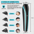 thumbnail image 4 of Inbuty Cordless Hair Trimmer for Men 3 In 1 Electric Personal Groomer Kit Beard Nose & Ear Trimmer, 4 of 6