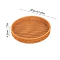 thumbnail image 3 of EGNMCR Plastic Imitation Vines Woven Basket Storage Basket Fruit And Vegetable Storage Basket Snack And Candy Tray Bread Basket Multi Functional Storage Tray Plastics storage basket, 3 of 7