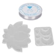 thumbnail image 4 of Silicone DIY , Silicone Pendant Casting  String Flower Shaped Smoothly Surfaces  For Decoration, 4 of 8