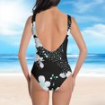 thumbnail image 4 of Weiqiqre Tummy Control Swimsuits for Women Tummy Control Ruched Bathing Suit Criss Cross V Neck Swimwear, 4 of 6
