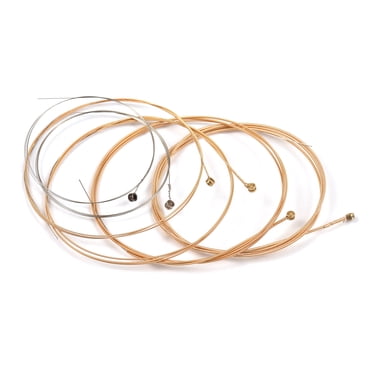 Yeacher 6 PCS Guitar Strings Acoustic Guitar Strings Steel Core Rust Proof String with Coated Phosphor Copper For 6 String Guitar