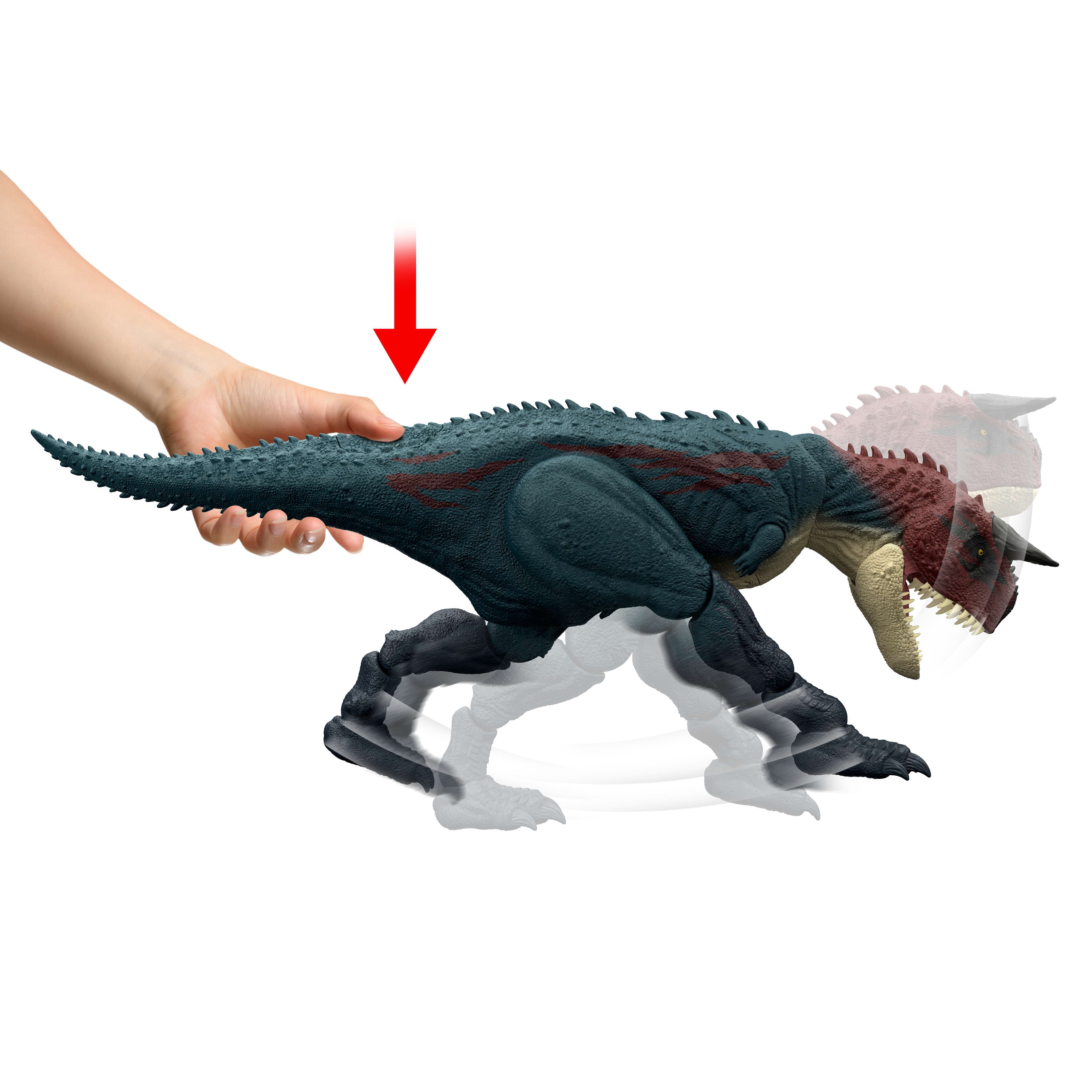 Jurassic-World-Charge-N-Chomp-Carnotaurus-Running-Roaring-Dinosaur-Action-Figure,-Digital-Play