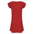 thumbnail image 4 of Kcodviy Robe d'Été Évasée Fraîche et Douce pour Femme, Robe de Couleur Unie, Robe Maxi Décontractée pour Femme, Jupe Décontractée, 4 of 5