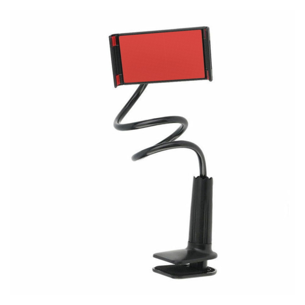 Yeacher 27 Inch Flexible Gooseneck Tablet & Phone Stand Cell Phone Holder with Adjustable Mount and 3 inch Screw-Type Clamp for Desk / Bed / Kitchen Compatible with 4 inch to 10.6 inch Phones/Tablet
