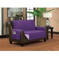 thumbnail image 1 of Protecteur de Meuble Classique Réversible Matelassé Imperméable à Motif Losange (Chaise, Violet/ Violet Pâle), 1 of 1