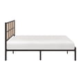 thumbnail image 4 of Pemberly Row Contemporary Metal Queen Size Platform Bed in Dark Bronze, 4 of 9