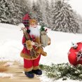 thumbnail image 3 of HEVIRGO Adorable Santa Claus Shape Doll Decor Christmas Style Handmade Fabric Doll Model for Party, 3 of 10
