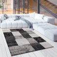 thumbnail image 2 of eRug Outlet Montage Collection Modern Abstract Area Rug Large (8x11 feet) - 7'9" x 10'9", Grey, 2 of 6