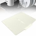 thumbnail image 1 of 2025 Upgrade Silicone Dish Drying Mat For Kitchen Counter Extra Large Dish Drying Pad Heat & Water Silicone Dish Drying Mats With Drain Lip For Drying Dishes Rack, 1 of 7