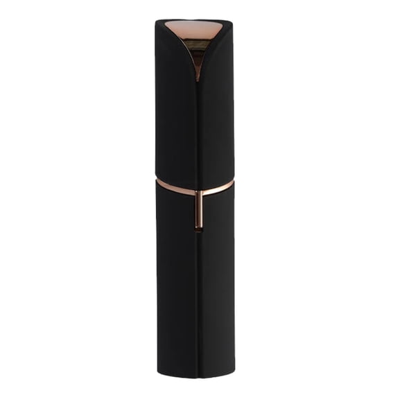 Épilateur Facial Impeccable pour Femmes, Rasoir Électrique pour le Visage Blush/Rose Gold pour Femmes pour une Épilation Instantanée et Indolore, Noir Mat, A63